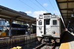 Arrow III Cab Car # 1319 after having arrived with its train from Bay Street Station. On the left is the U34CH and Restored Lackawanna MU Car 